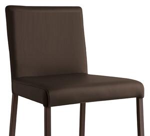 Connubia Barová židle Garda, výška sedu 65 cm, CB1688 Podnoží: Matný černý lak (kov), Sedák: Umělá kůže Ekos - Black (černá)
