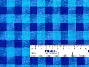 Mirtex HABINA 125 (208925-2-1 Kostky modro-modré 1cm)-142cm / METRÁŽ NA MÍRU Ceník: METRÁŽ: od 1 metrů