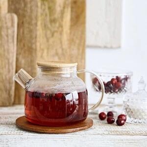 HOMLA Džbán Saffron s bambusovým víkem 1 l
