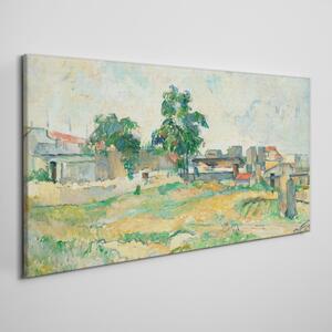 Obraz na plátně Obraz na plátně Krajina Paříže Cézanne