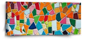 Sablio Obraz Barevná mozaika - 110x50 cm