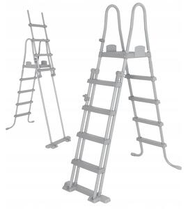 Bestway 4-stupňová bazénová žebřík Flowclear, 132 cm