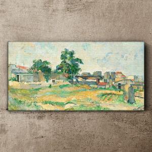 Obraz na plátně Obraz na plátně Krajina Paříže Cézanne