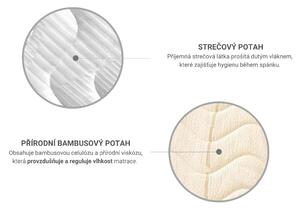 MPO Zdravotní matrace FARAO ze studené pěny, kokosových vláken a latexu Rozměr: 100 x 200 cm, Potah: Přírodní bambusový potah