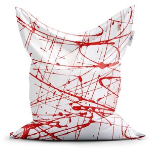 Sablio Sedací vak Classic Krvavé cákance - 150x100 cm