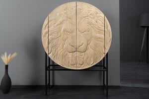 Vysoká komoda LION 140 CM bílá masiv mango Nábytek | Úložné prostory | Komody | Vysoké 12