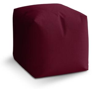 Sablio Taburet Cube Bordó - 40x40x40 cm