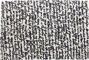 Nanimarquina Vlněný koberec Manuscrit, kolekce Black on white Rozměr koberce: 170×240 cm