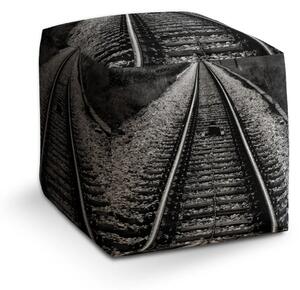 Sablio Taburet Cube Koleje - 40x40x40 cm
