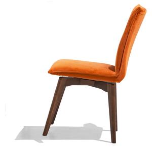 Connubia Otočná židle Maya, dřevo, látka/umělá kůže, CB1919 Podnoží: Kouřový jasan (dřevo), Sedák: Látka Venice - Sand (písková)