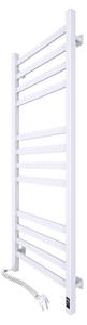 Koupelnový žebříkový radiátor s termostatem AVANGARD 227W 120x48cm bílá levá