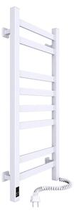 Elektrický sušák na ručníky s termostatem AVANGARD 105W 80x36 cm bílá pravá