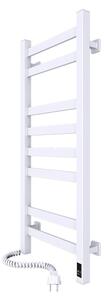 Elektrický sušák na ručníky s termostatem AVANGARD 105W 80x36 cm bílá levá