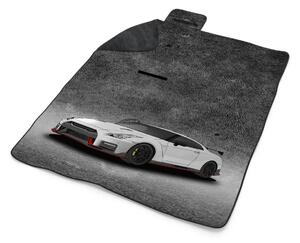 Sablio Plážová deka Nissan GTR 35 Šedý: 200x140 cm