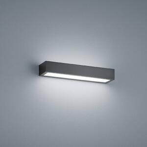 Helestra Nástěnné svítidlo Theia LED, matná černá 30 cm, Černá, Koupelna, kov, Moderní