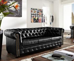 Pohovka Chesterfield Bis 3M Antique Black