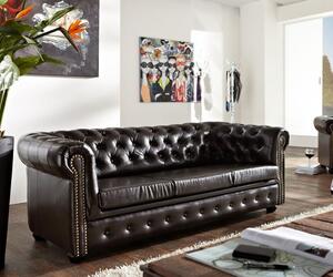 Askont Pohovka Chesterfield Bis 3M Antique Brown