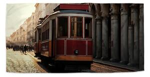 Sablio Ručník Historická červená tramvaj - 30x50 cm
