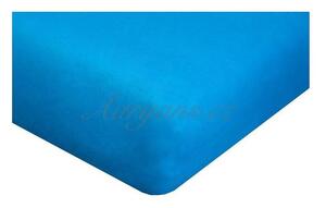 Aaryans Jersey prostěradlo azurově modré Rozměry: 160x200 cm