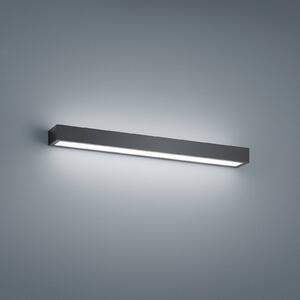 Helestra Nástěnné svítidlo Theia LED, matná černá 60 cm, Černá, Koupelna, kov, Moderní