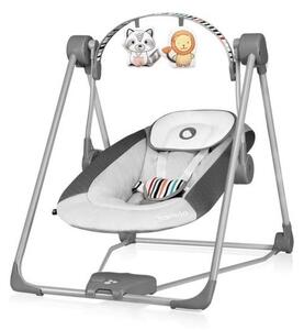 Lionelo - Dětské houpátko OTTO 4xLR14 Cozy Grey