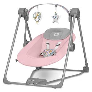 Lionelo - Dětské houpátko OTTO 4xLR14 Pink Baby