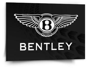 Sablio Obraz Logo Bentley Černý - 150x110 cm