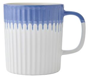 Hrnek Mikasa 410 ml se modro bílým s reliéfem, kamenina MKMUG22