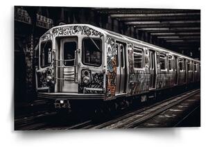 Sablio Obraz Městské metro s graffiti - 120x80 cm