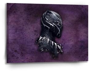 Sablio Obraz BLACK PANTHER z profilu Fialový mlhavý - 90x60 cm