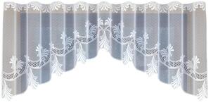 Dekorační žakárová záclona s řasící páskou MAYRA 90 bílá 300x90 cm MyBestHome