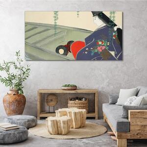 Obraz na plátně Obraz na plátně Abstrakce Ženy Kimono