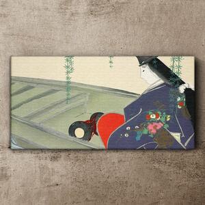 Obraz na plátně Obraz na plátně Abstrakce Ženy Kimono