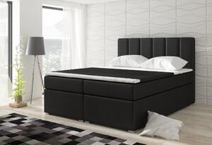 Moderní box spring postel Brano 180x200, černá