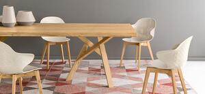 Calligaris Jídelní židle Saint Tropez Wood, dřevo, plast, CS1855 Podnoží: Bělený buk (dřevo), Sedák: Plast netransparentní lesklý - Optic white (bílá)
