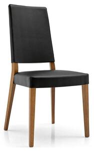 Connubia Jídelní židle Sandy, dřevo, látka/umělá kůže, CB1260 Podnoží: Wenge (dřevo), Sedák: Umělá kůže Ekos - Taupe (šedohnědá)