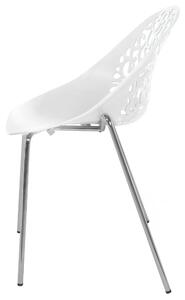 Moderní bílá sada jídelních židlí MUMFORD