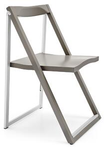 Connubia Skládací židle Skip, dřevo, hliník, CB207 Povrch: bílý matný lak