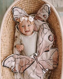 Babysteps Roztomilý dětský dekorační polštářek MOTÝL Rozměr: Klasický 42 x 32 cm