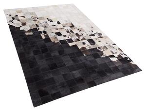 Kožený koberec černobílý 140x200 cm KEMAH