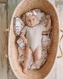 Babysteps Roztomilý dětský dekorační polštářek MOTÝL Rozměr: Klasický 42 x 32 cm