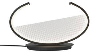 Viokef LED stolní lampa Adele, výška 22 cm, černá, kov, Černá, Obývací pokoj / jídelna, Hliník, Moderní