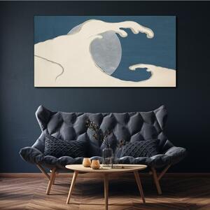 Obraz na plátně Obraz na plátně Night Moon Moře vlny