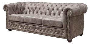 Pohovka 3M Silver Chesterfield Oxford