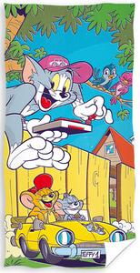 Tip Trade Dětská osuška Tom a Jerry Ve žlutém kabrioletu
