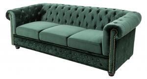 Pohovka Chesterfield Oxford 3 dark green forest