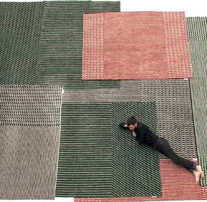 Nanimarquina Kelimový koberec Blur Green Rozměr: 170x240 cm