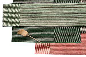 Nanimarquina Kelimový koberec Blur Red Rozměr: 170x240 cm