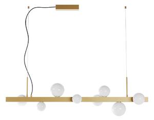 Redo Závěsné lineární LED svítidlo GOJI, 47W, š. 119,3 cm, 3000K TRIAC Barva: Zlatá