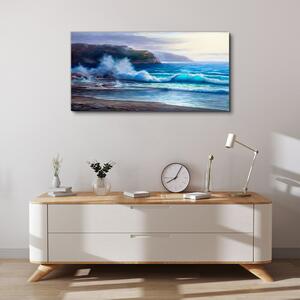 Obraz na plátně Obraz na plátně Pobřeží vln oceánu